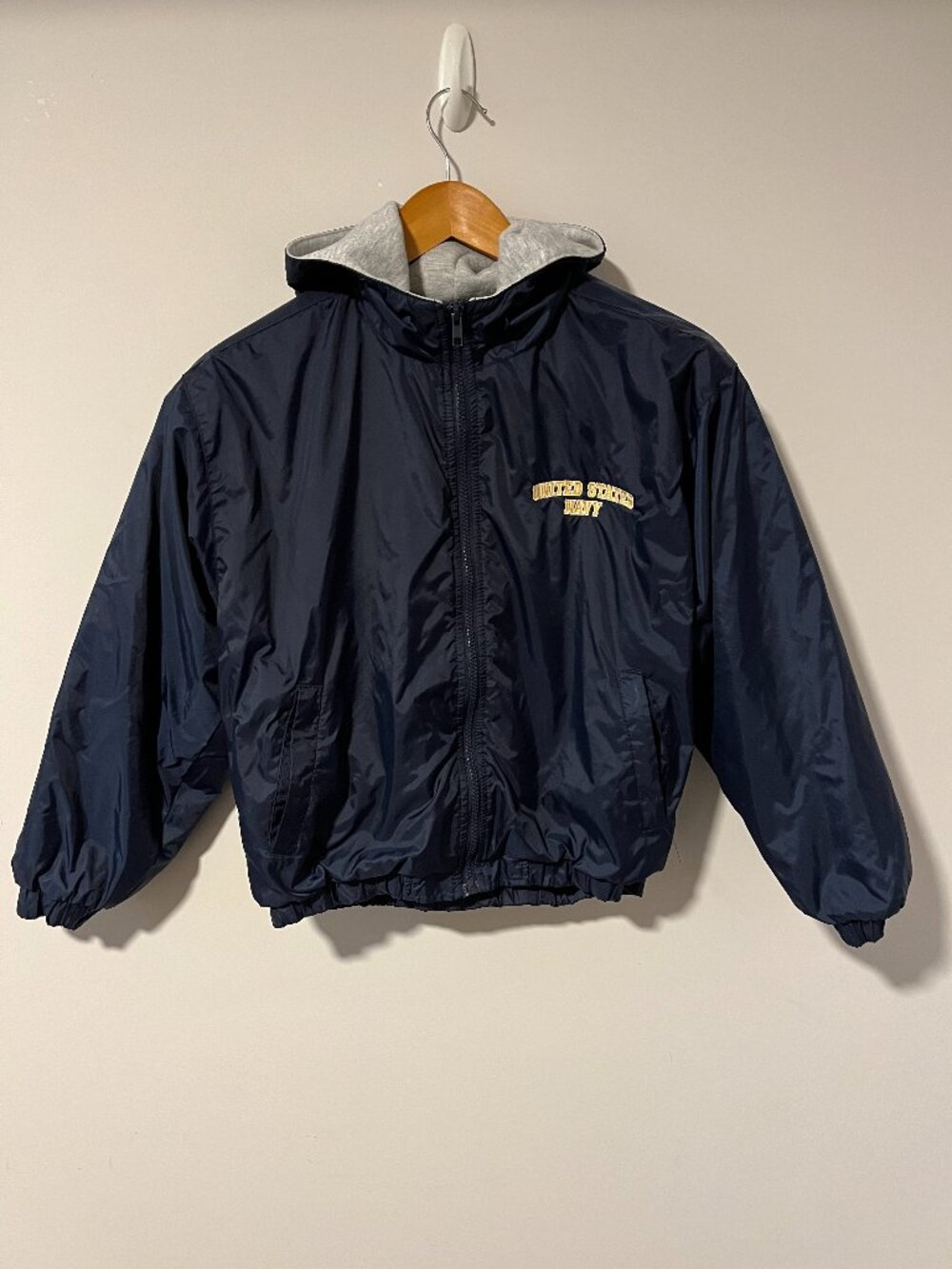 Youth US Navy Windbreaker Insulated Sweatshirt